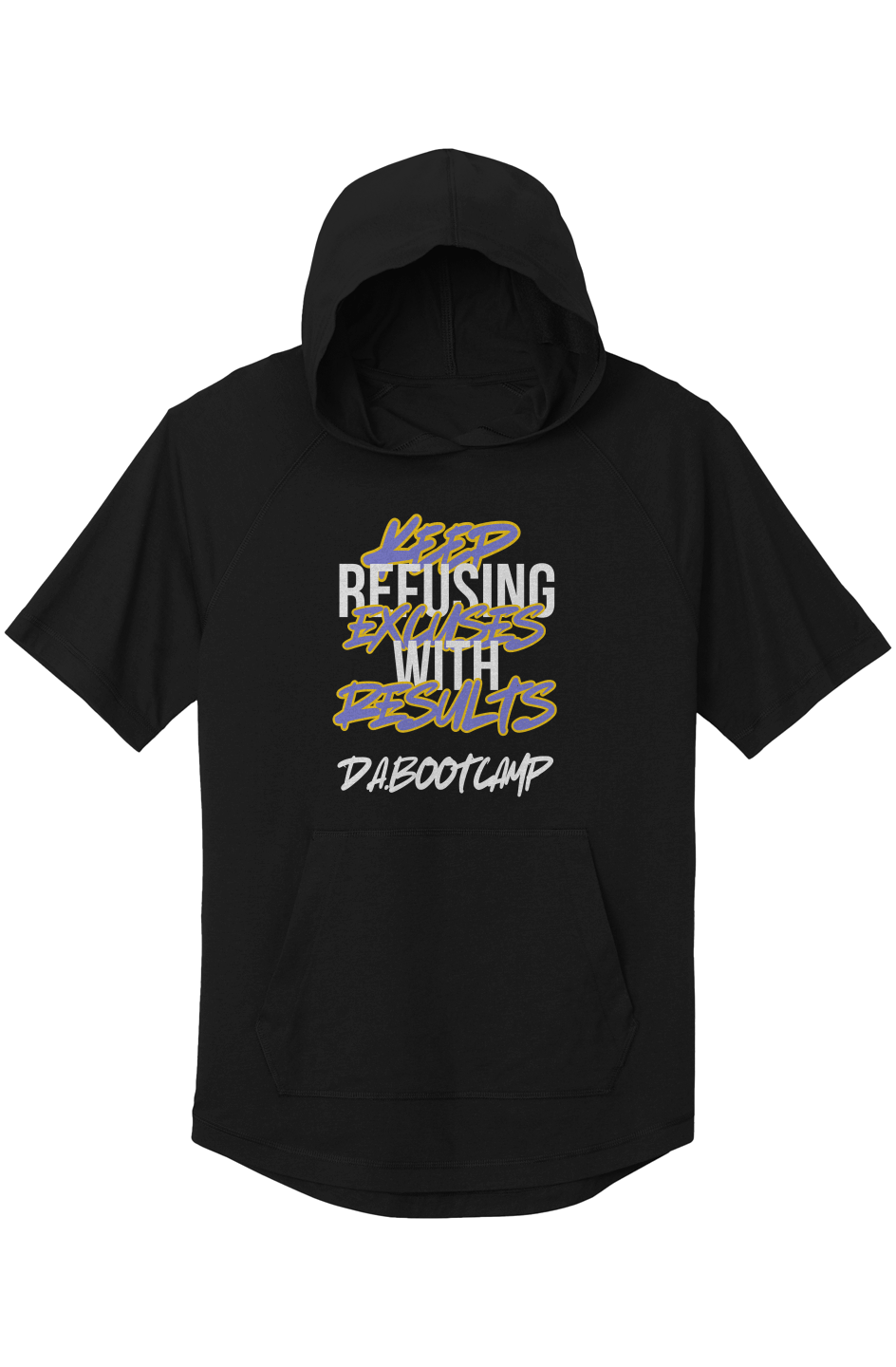 D.A.B Don't Quit 1 Wicking Short Sleeve Hoodie