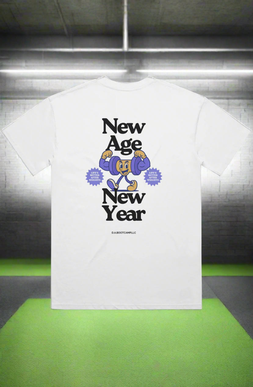 Block Oversized Tee - NEW AGE